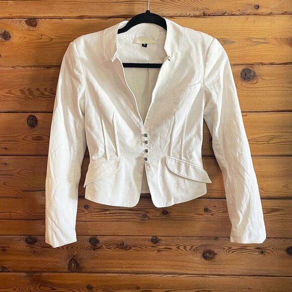 Bensoni White jacket Blazer Size 2